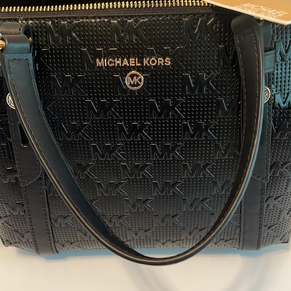 NWT MICHAEL Michael Kors Logo Sullivan Convertible Top Zip Tote - Picture 3 of 16